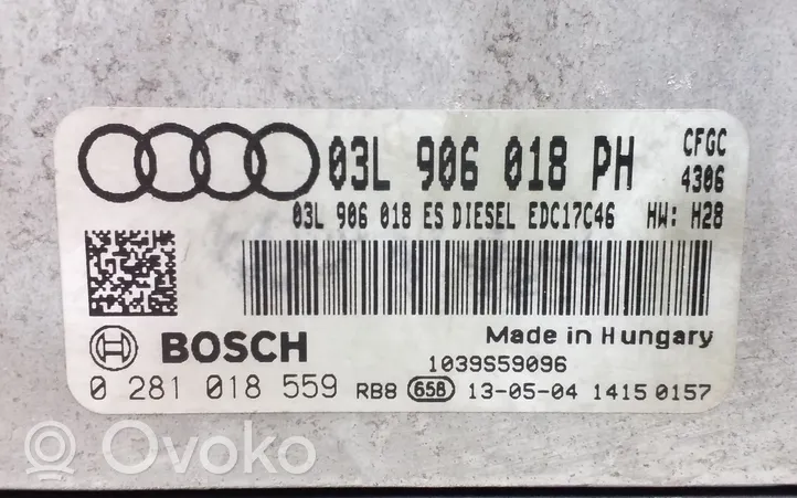 Audi Q3 8U Unidad de control/módulo ECU del motor 03L906018PH