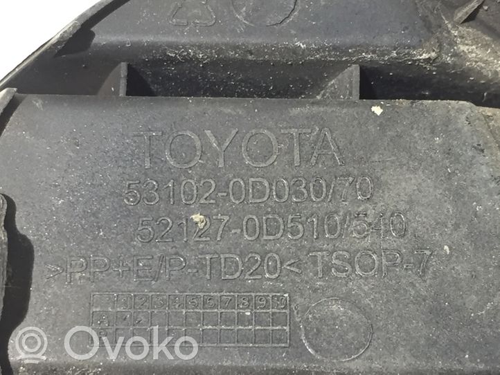 Toyota Yaris Zaślepka / Osłona haka holowniczego przednia 531020D03070