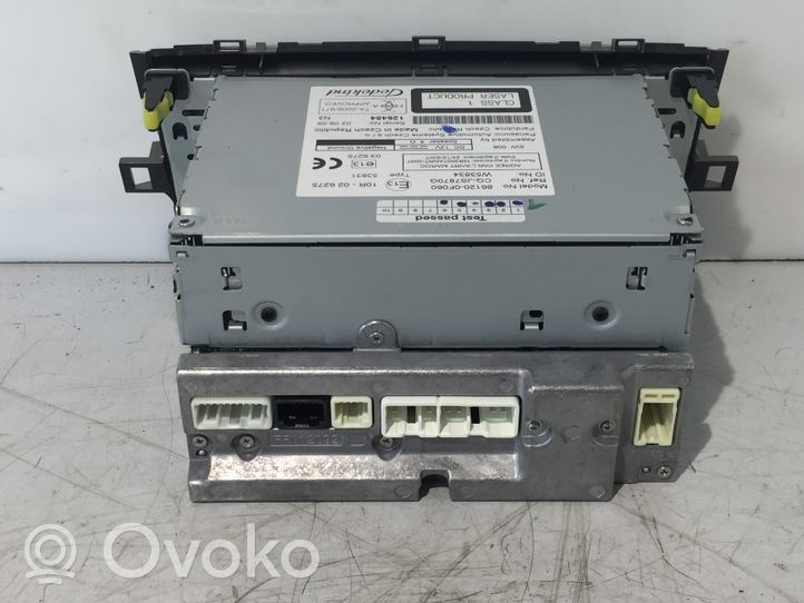 Toyota Verso Radija/ CD/DVD grotuvas/ navigacija 861200F060