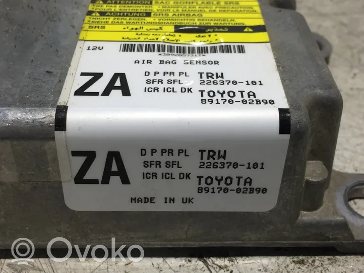 Toyota Auris E180 Sterownik / Moduł Airbag 226370101