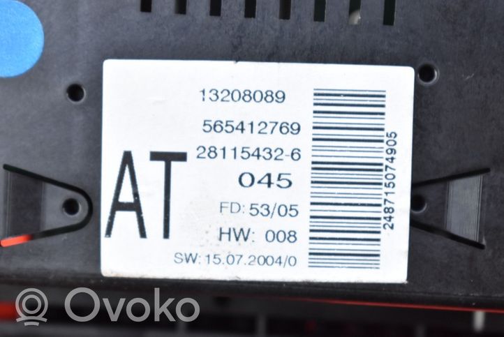 Opel Zafira B Radio/CD/DVD/GPS head unit 13208089