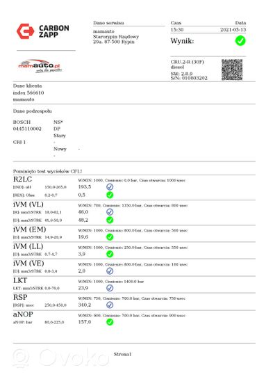 Fiat Lybra Fuel injector 0445110002