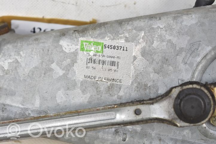 Honda Accord Mechanizm i silniczek wycieraczek szyby przedniej / czołowej LHD54503711