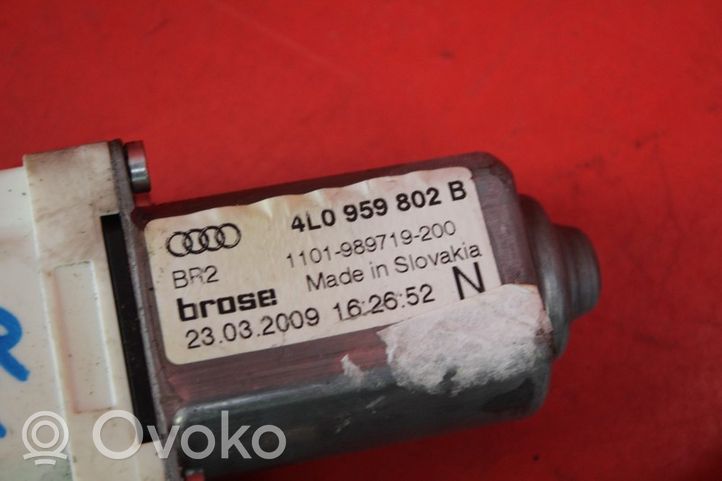 Audi Q7 4L Передний комплект электрического механизма для подъема окна 4L0837462A