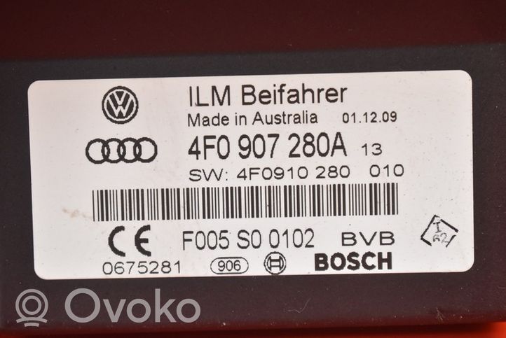 Audi A6 Allroad C6 Boîte à fusibles relais 4F0907280A