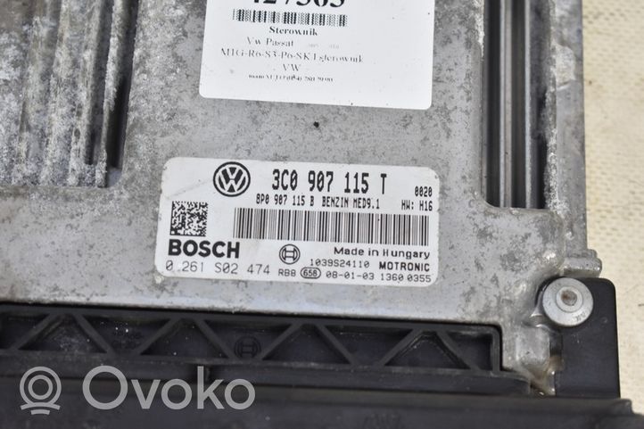 Volkswagen PASSAT B6 Rėlių montavimo blokas 3C0907115T