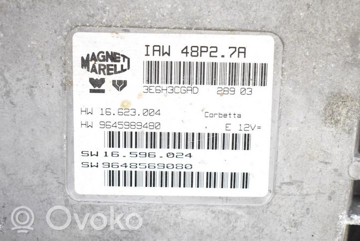Peugeot 206 CC Boîte à fusibles relais IAW48P2.7A
