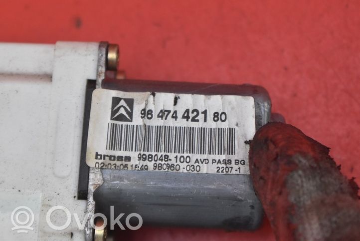 Citroen C4 I Elektryczny podnośnik szyby drzwi przednich 9647442180