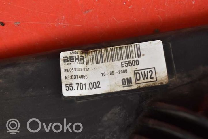 Opel Corsa D Elektrinis radiatorių ventiliatorius 55701002