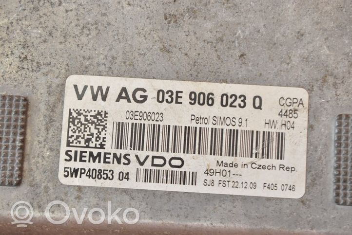 Skoda Fabia Mk2 (5J) Komputer / Sterownik ECU silnika 03E906023Q