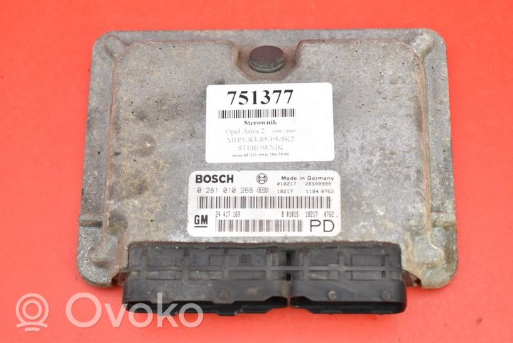 Opel Astra G Unidad de control/módulo ECU del motor 24417169