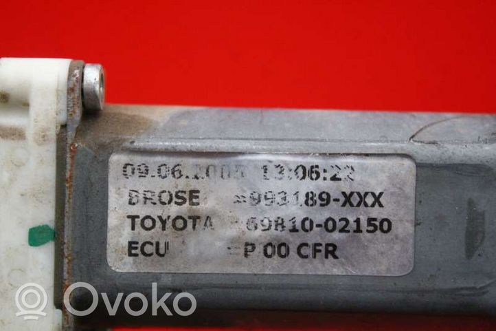 Toyota Corolla E120 E130 Mécanisme de lève-vitre avec moteur 6981002150