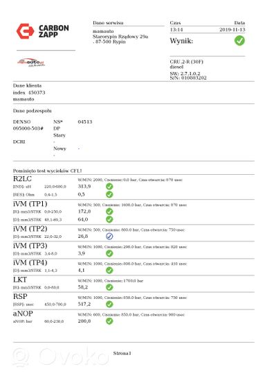 Mazda MPV II LW Injecteur de carburant 04513-13H50