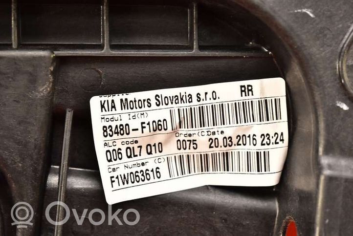 KIA Sportage Mécanisme lève-vitre de porte arrière avec moteur 83480-F1060