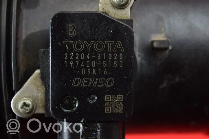 Toyota Corolla E140 E150 Débitmètre d'air massique 22204-31020