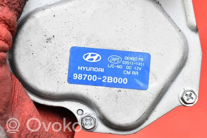Hyundai Santa Fe Motor del limpiaparabrisas trasero 98700-2B30