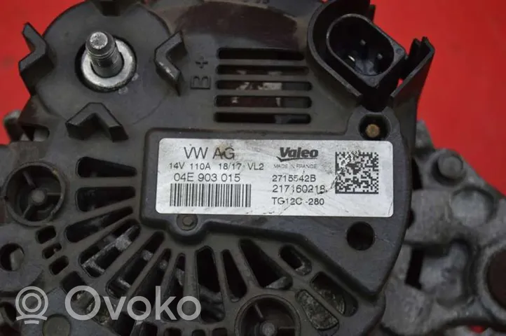 Skoda Fabia Mk3 (NJ) Generatore/alternatore 04E903015