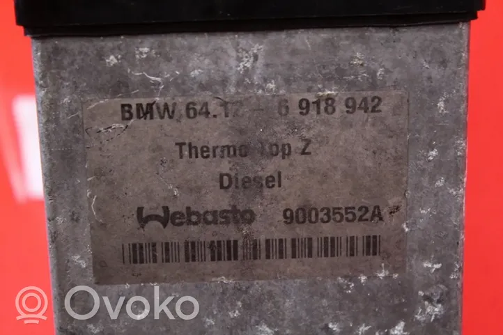 BMW X5 E53 Unité de préchauffage auxiliaire Webasto 6918942