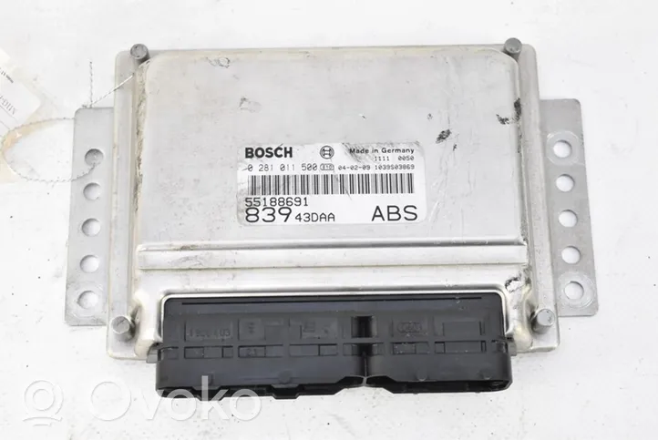 Fiat Lybra Unité de commande, module ECU de moteur 0281011500