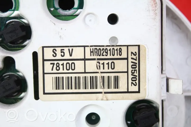 Honda Civic Compteur de vitesse tableau de bord 78100G110