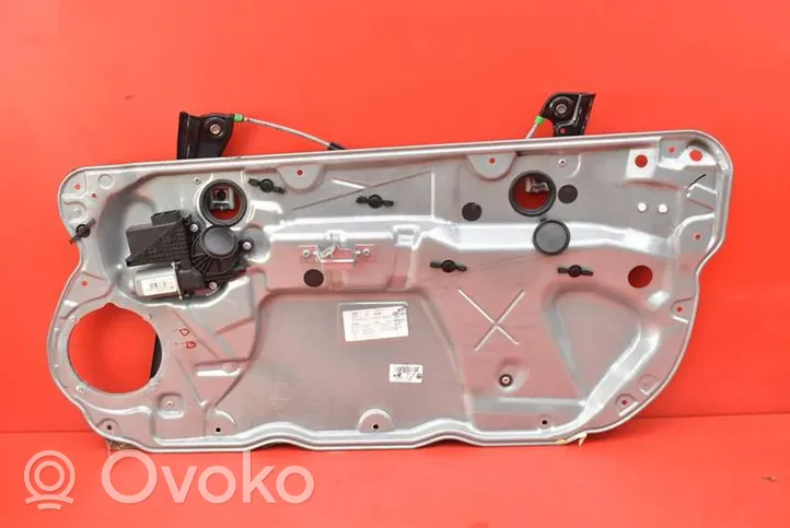 Volkswagen Polo IV 9N3 Regulador de puerta delantera con motor 6Q3837756A