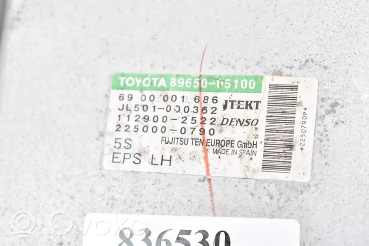Toyota Avensis T270 Moottorin ohjainlaite/moduuli (käytetyt) 89650-05100
