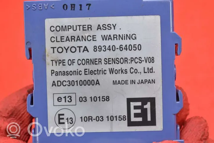 Toyota Corolla Verso E110 Unité de commande, module ECU de moteur 89340-64050