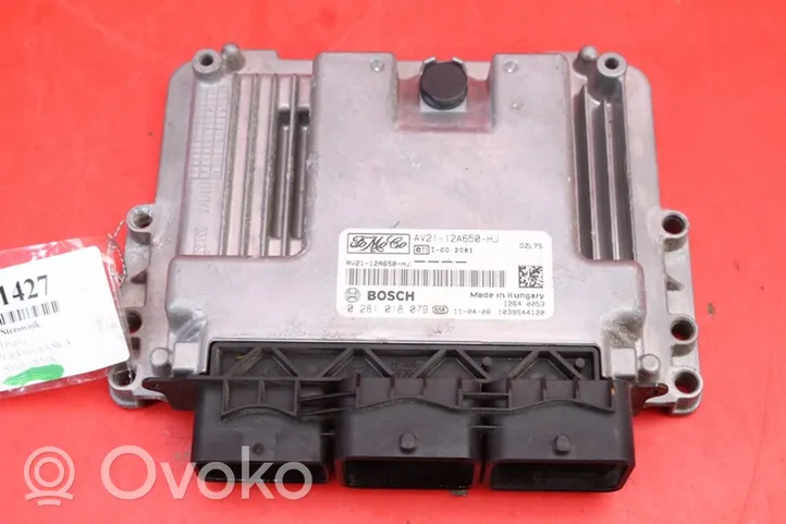 Ford Fiesta Unité de commande, module ECU de moteur AV21-12A650-HJ