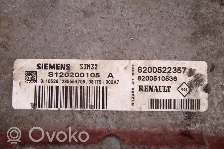 Renault Clio III Unité de commande, module ECU de moteur 8200522357