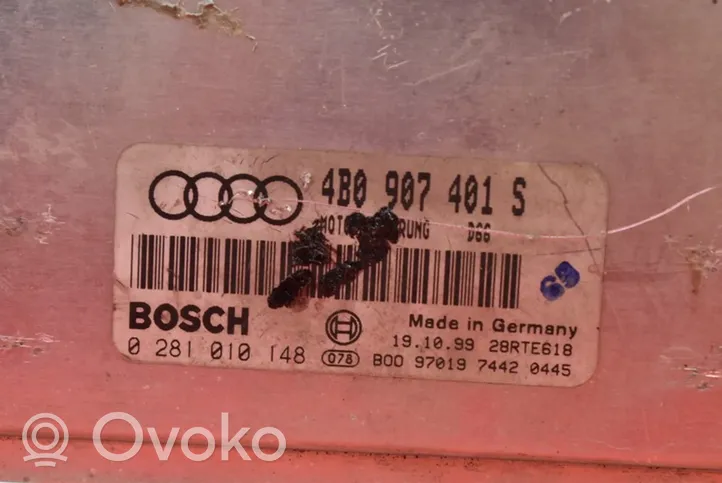 Audi A6 Allroad C5 Unité de commande, module ECU de moteur 4B0907401S