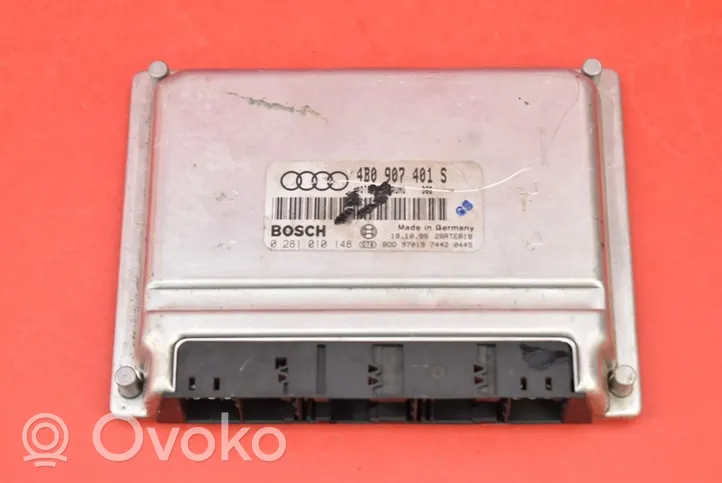 Audi A6 Allroad C5 Unité de commande, module ECU de moteur 4B0907401S