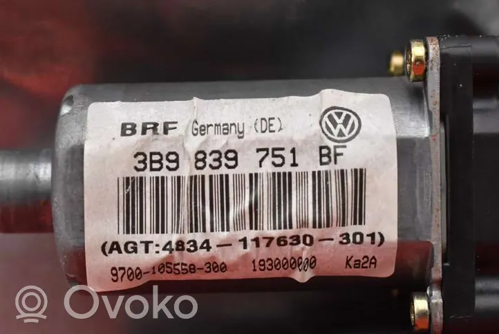 Volkswagen PASSAT B5.5 Alzacristalli della portiera posteriore con motorino 3B9839755C