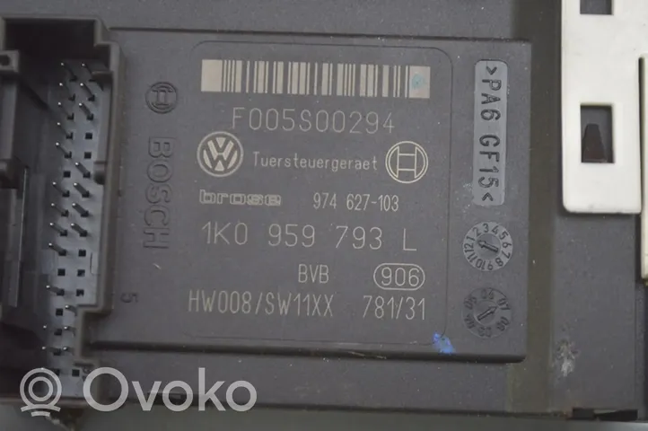 Volkswagen Golf V Elektryczny podnośnik szyby drzwi przednich 1K5837461B