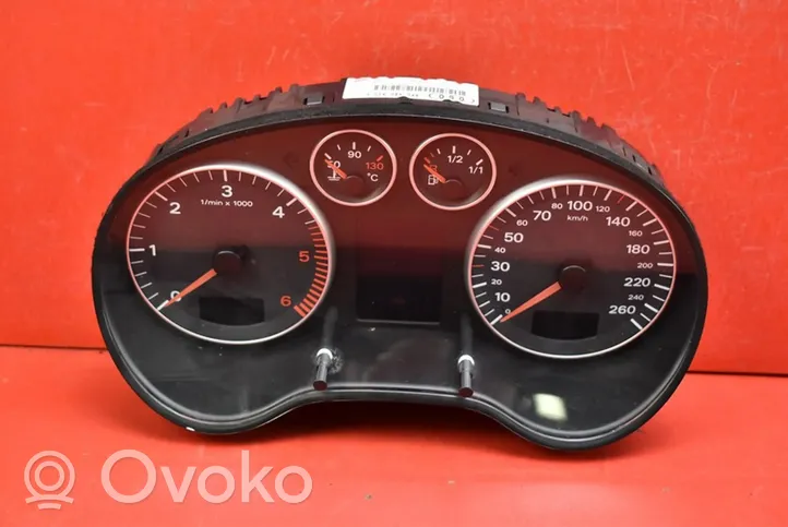 Audi A3 S3 8P Speedometer (instrument cluster) 8P0920930G