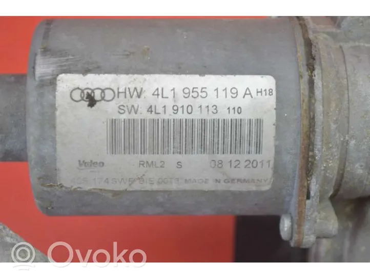 Audi Q7 4L Mechanizm i silniczek wycieraczek szyby przedniej / czołowej 4L1955119A