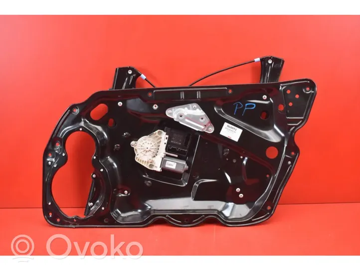 Volkswagen PASSAT B5.5 Front door window regulator with motor 1K0959702K