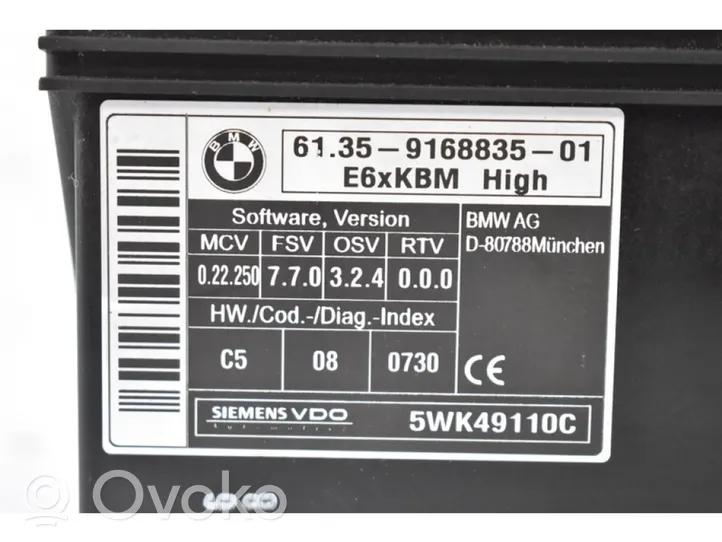 BMW 5 E60 E61 Komforto modulis 9168835