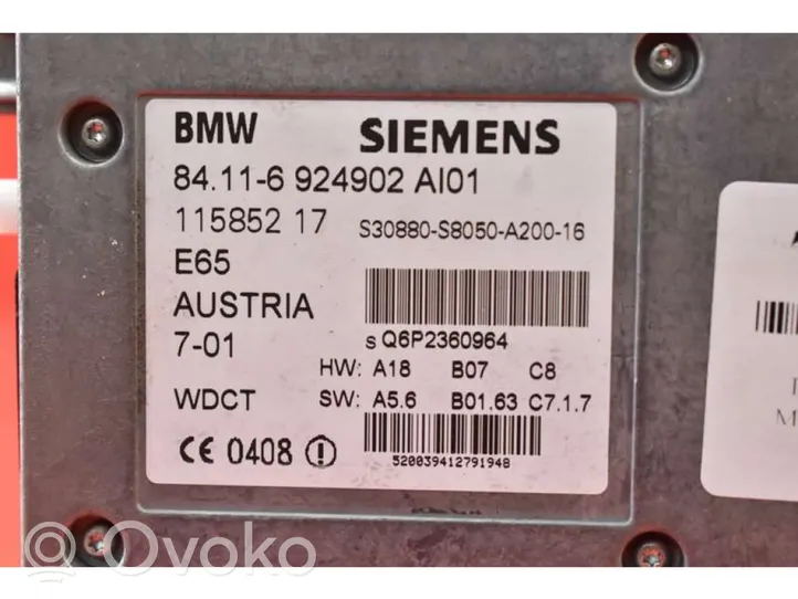 BMW 7 E65 E66 Moottorin ohjainlaite/moduuli (käytetyt) 6924902