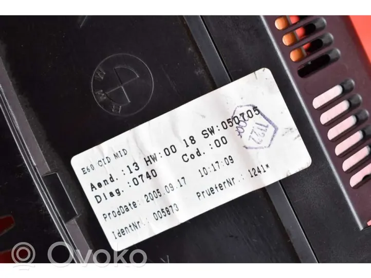 BMW 5 E60 E61 Unità principale autoradio/CD/DVD/GPS 6970342