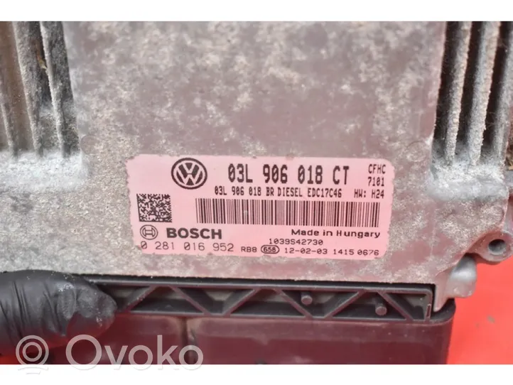 Skoda Octavia Mk2 (1Z) Centralina/modulo motore ECU 03L906018CT