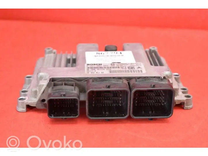 Peugeot 308 Komputer / Sterownik ECU silnika 9665291180