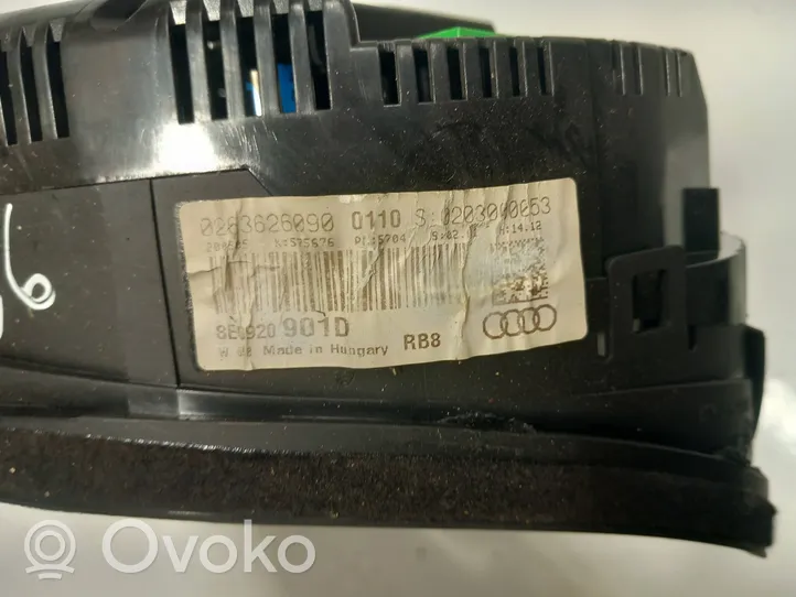 Audi A4 S4 B7 8E 8H Tachimetro (quadro strumenti) 8E0920901D