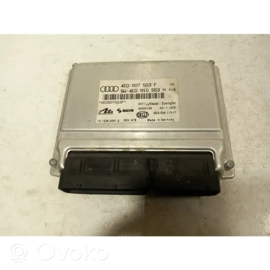 Audi A8 S8 D3 4E Module de commande suspension pneumatique arrière 4E0907553F