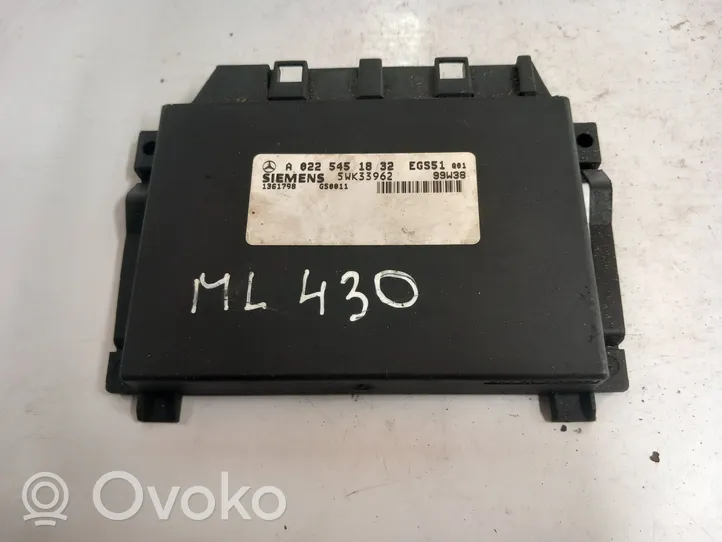 Mercedes-Benz ML W163 Unidad de control/módulo del motor A0225451832