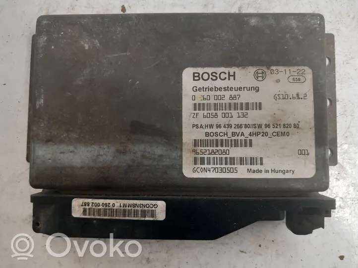 Peugeot 607 Vaihdelaatikon ohjainlaite/moduuli 0260002887
