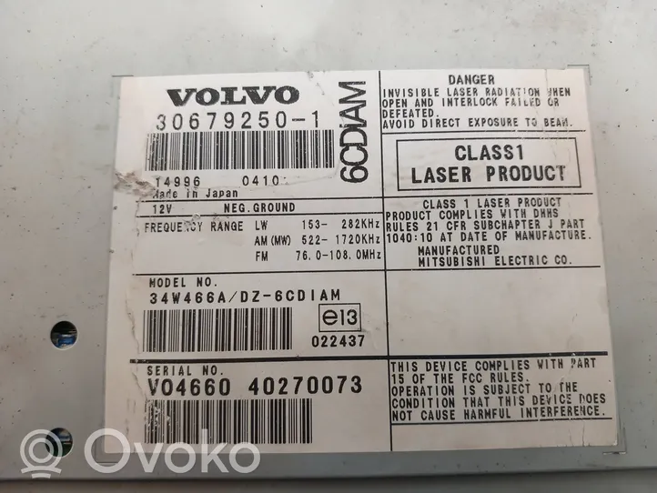 Volvo V50 Unité principale radio / CD / DVD / GPS 30679250