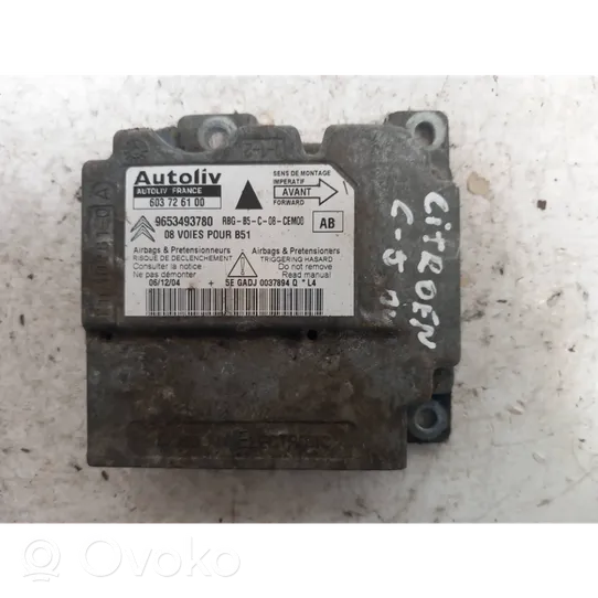 Citroen C4 I Module de contrôle airbag 9653493780