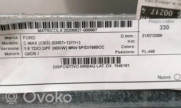 Ford C-MAX I Poduszka powietrzna Airbag boczna 1545161