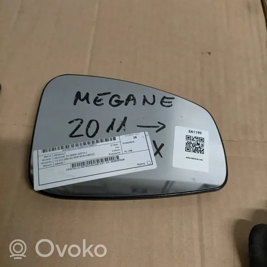 Renault Megane III Wing mirror glass 963650005R