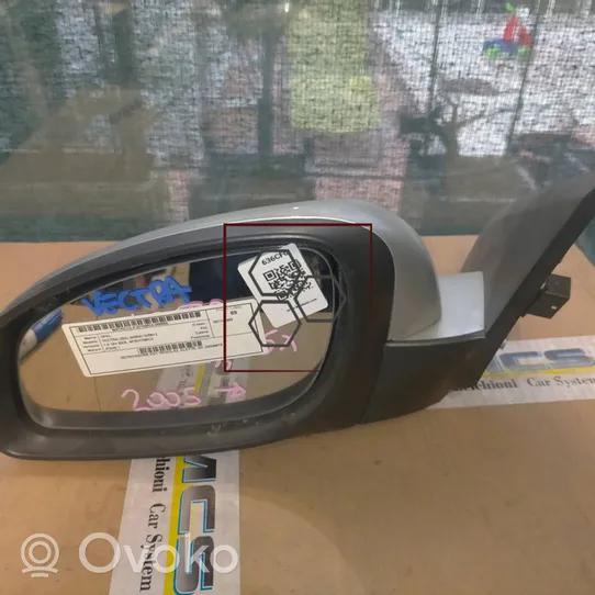 Opel Vectra C Miroir de rétroviseur de porte avant 13253333